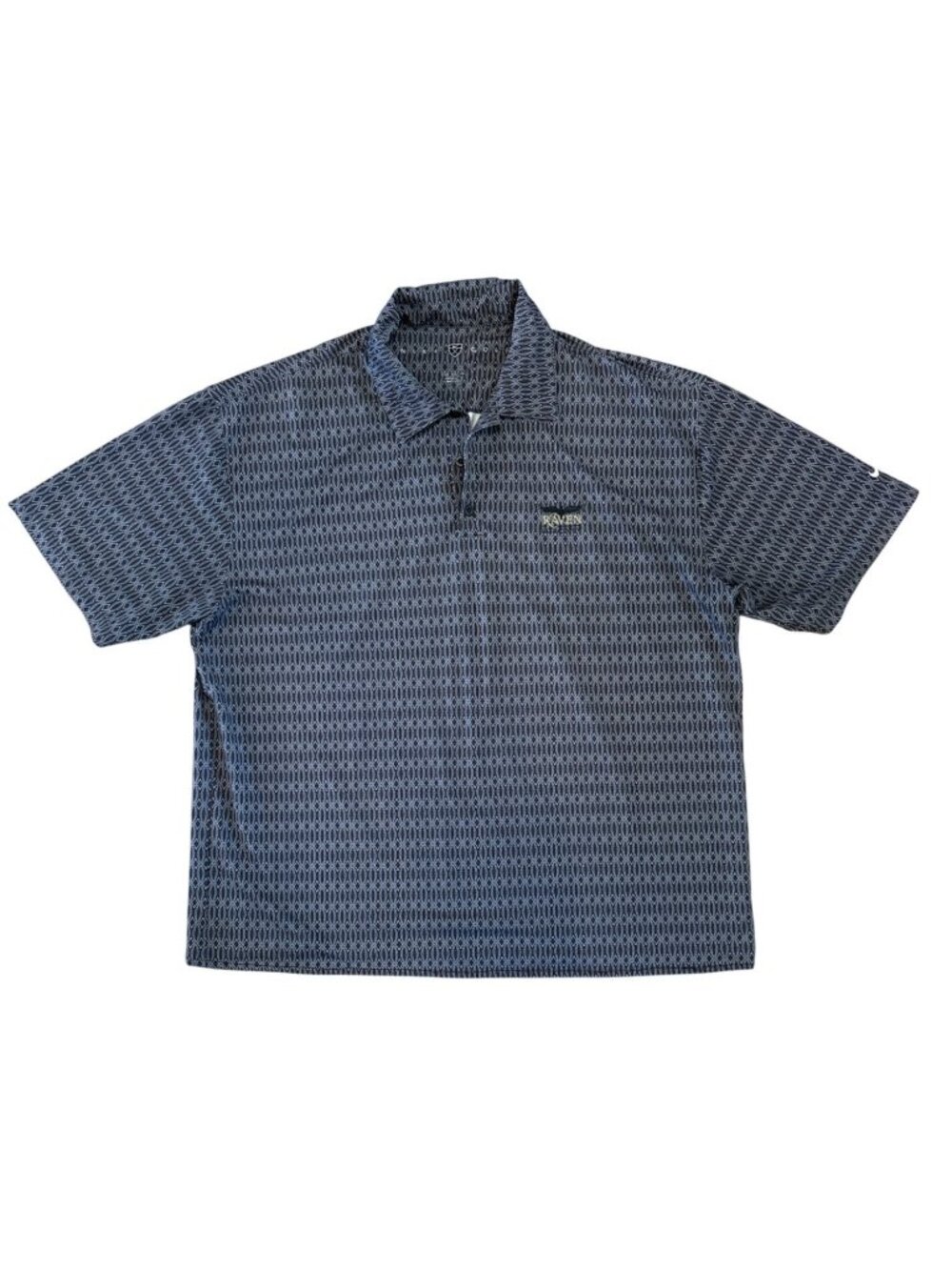 Nike Golf Polo Shirt Mens XXL Raven South Mountain Course Blue Charcoal Diamond